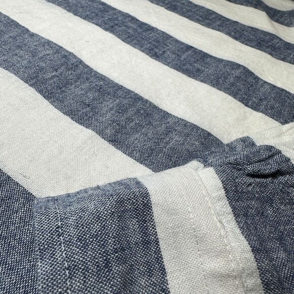 Solid & Striped Men's Cotton Linen Long Sleeve Beach Shirt Sz Large Rare D/C - Picture 10 of 11